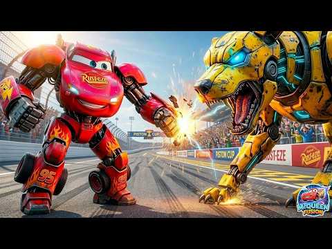 McQueen Mech Rivals Megatron Robot Dog Warrior : Epic Fight for Honor! 🔥💥