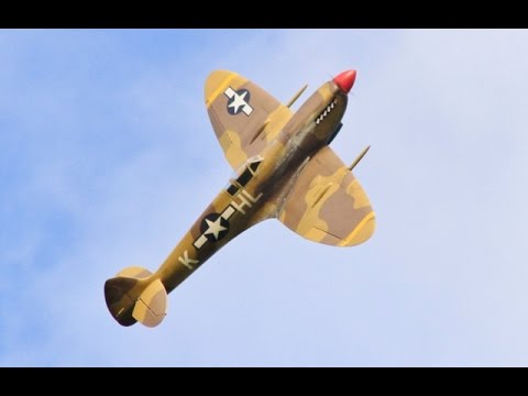 GIANT 1/4 SCALE RC MICK REEVES SPITFIRE 3W 80cc - STEWART AT WESTON PARK MODEL AIRCRAFT SHOW - 2015