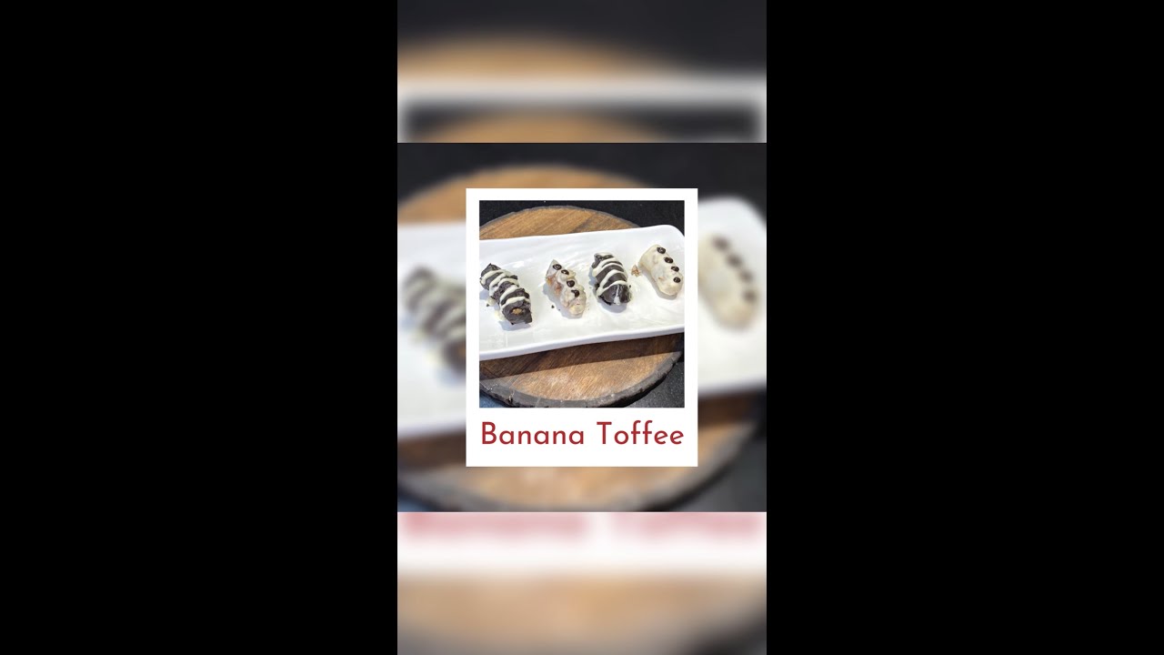 5 ingredients Banana Toffee.🍫🤤
