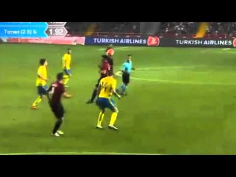 Turkey 1 - 0 Sweden Tosun C. goal / 24.03.2016