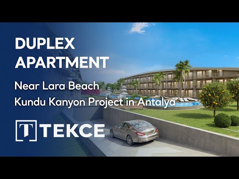 Duplex Apartment Near Lara Beach Kundu Kanyon Project in Antalya