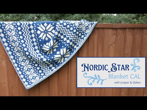 Crochet this stunning winter mosaic crochet blanket!