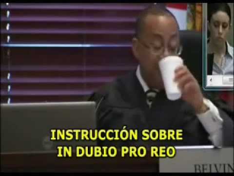 Juicio por jurados: Instrucciones al jurado en el caso Casey Anthony -subtitulado- VERSION CORTA