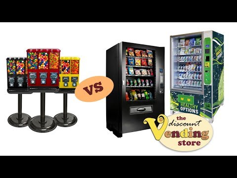 Gumball vs full size vending machines