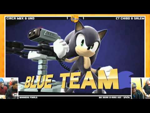 WBB #21 | Circa 6WX & Uno vs CT Chibo & CT Salem - Winners  Finals - Sm4sh Doubles