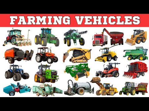 Farming Vehicles | Farm Vehicles Names for Kids #vehicles #farmingforkids #farmmachinery