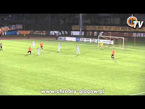 Chrobry Głogów - Sandecja Nowy Sącz 2:0 (skrót)