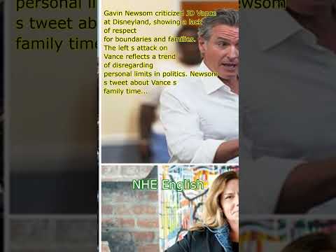 Gavin Newsom is a craven opportunist, as his — and other Dems' — attack on JD Vance at Disneyland sh