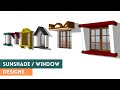 Sunshade design | janala design | khidki design | home window design | chajja design