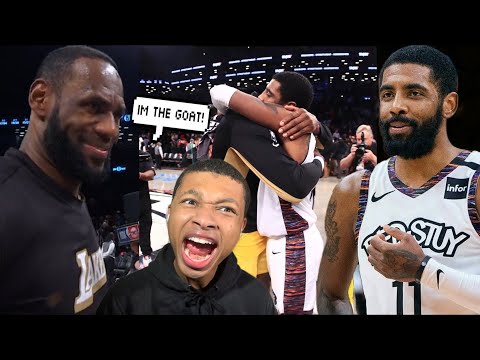 LEBRON TRIPLE DOUBLE vs KYRIE!! LAKERS vs NETS HIGHLIGHTS!!