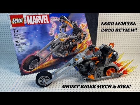 LEGO Marvel Review: Set 76245 Ghost Rider Mech & Bike! (2023)