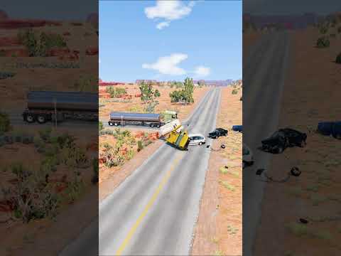 Realistic Highway Car Crashes #.20