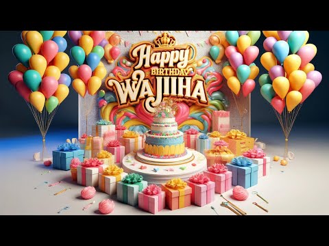 WAJIHA Happy Birthday To You||Happy Birthday Song WAJIHA🎂👩
