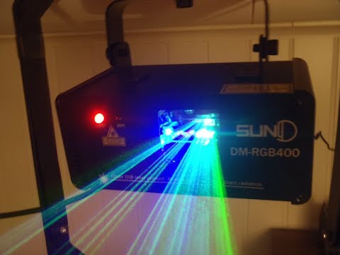 Suny dm-rgb400 laser unpacking and testing