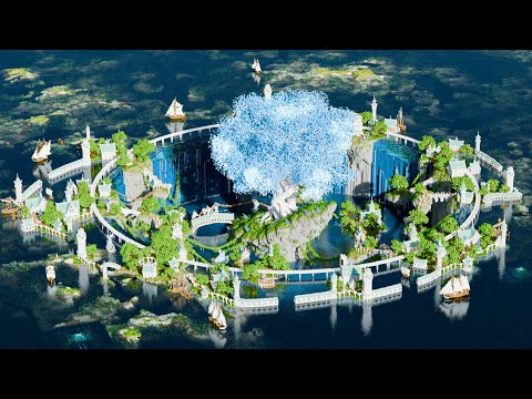Minecraft Timelapse | Elven City - Lemuria | Survival World Map Download