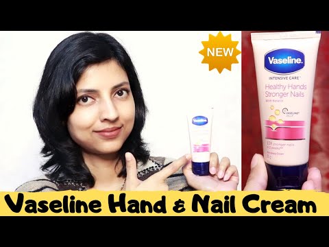 Vaseline Intensive Care Healthy Hand Stronger Nails Hand Cream REVIEW - BEST NAIL TREATMENT EVER??