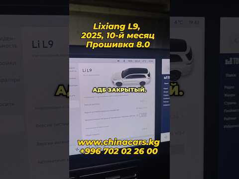Русификация Lixiang L9, 2025 рест, 10-й месяц с прошивкой 8.0 #русификациякитайскихавто #lixiang