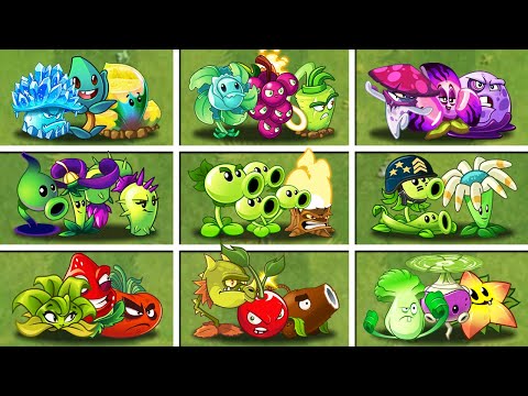 Random 20 Teams 3 Plants - Which Team Plant Will Win? - PVZ 2 Team Plants