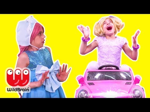 Princess Esme Goes Back To The Future 🚗 Magic Car! - Princesses In Real Life | WildBrain Kiddyzuzaa
