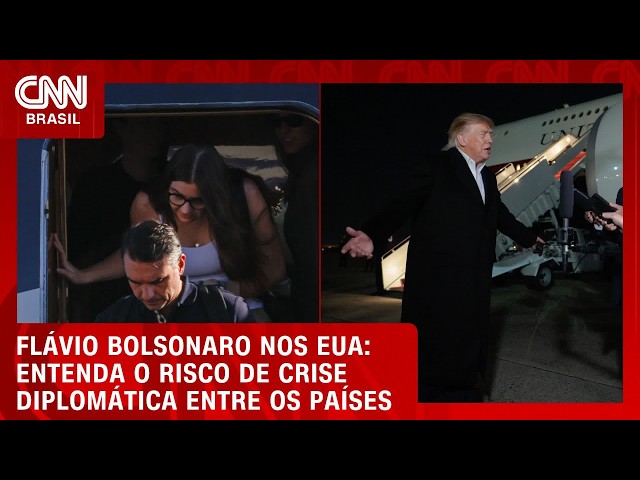 Fuga de Flávio Bolsonaro aos EUA pode gerar crise diplomática do país com o Brasil? | LIVE CNN