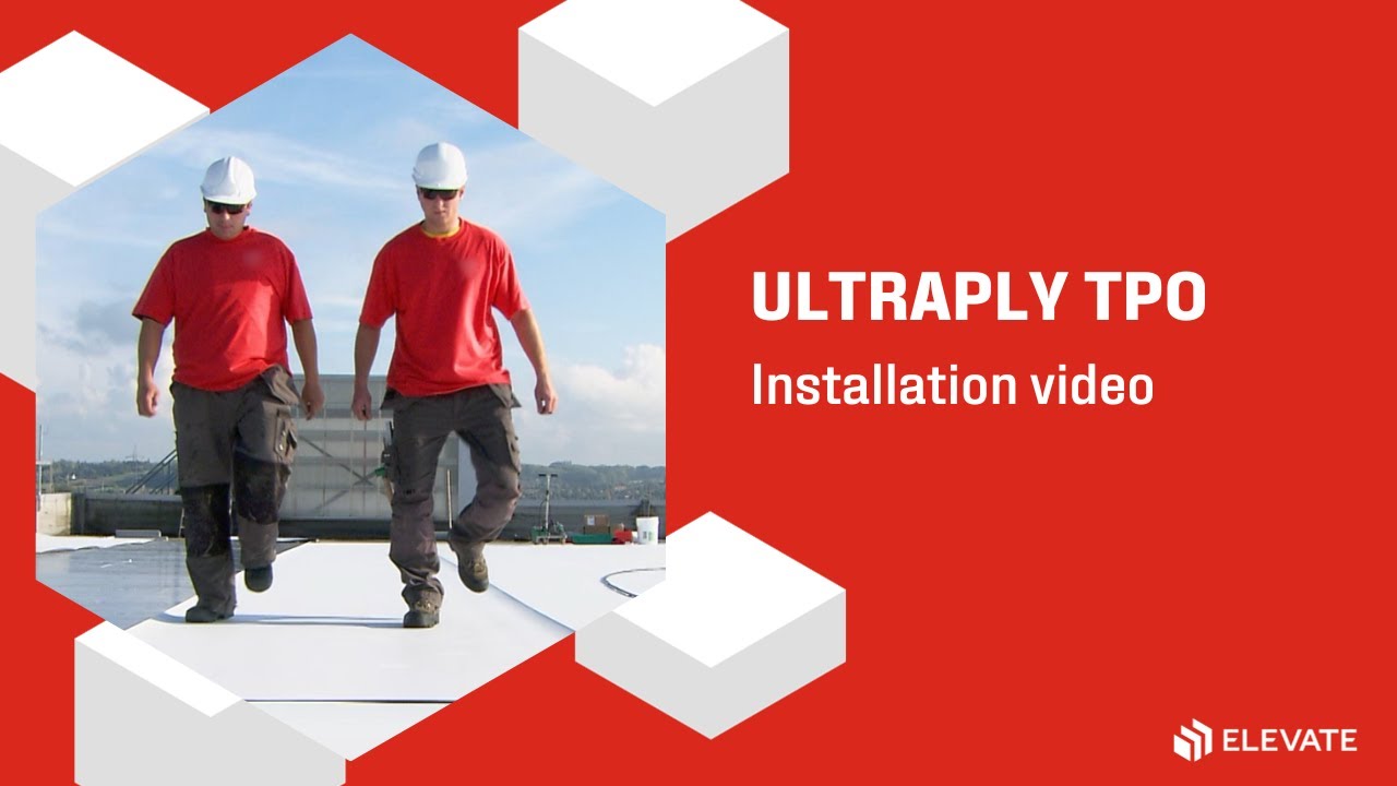 UltraPly TPO roofing membrane installation with mechanically attached system | Elevate UltraPly TPO