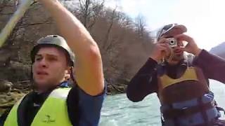 preview picture of video '15.03.2008 River Drina Foča, Rafting sport team training / trainer Baka'