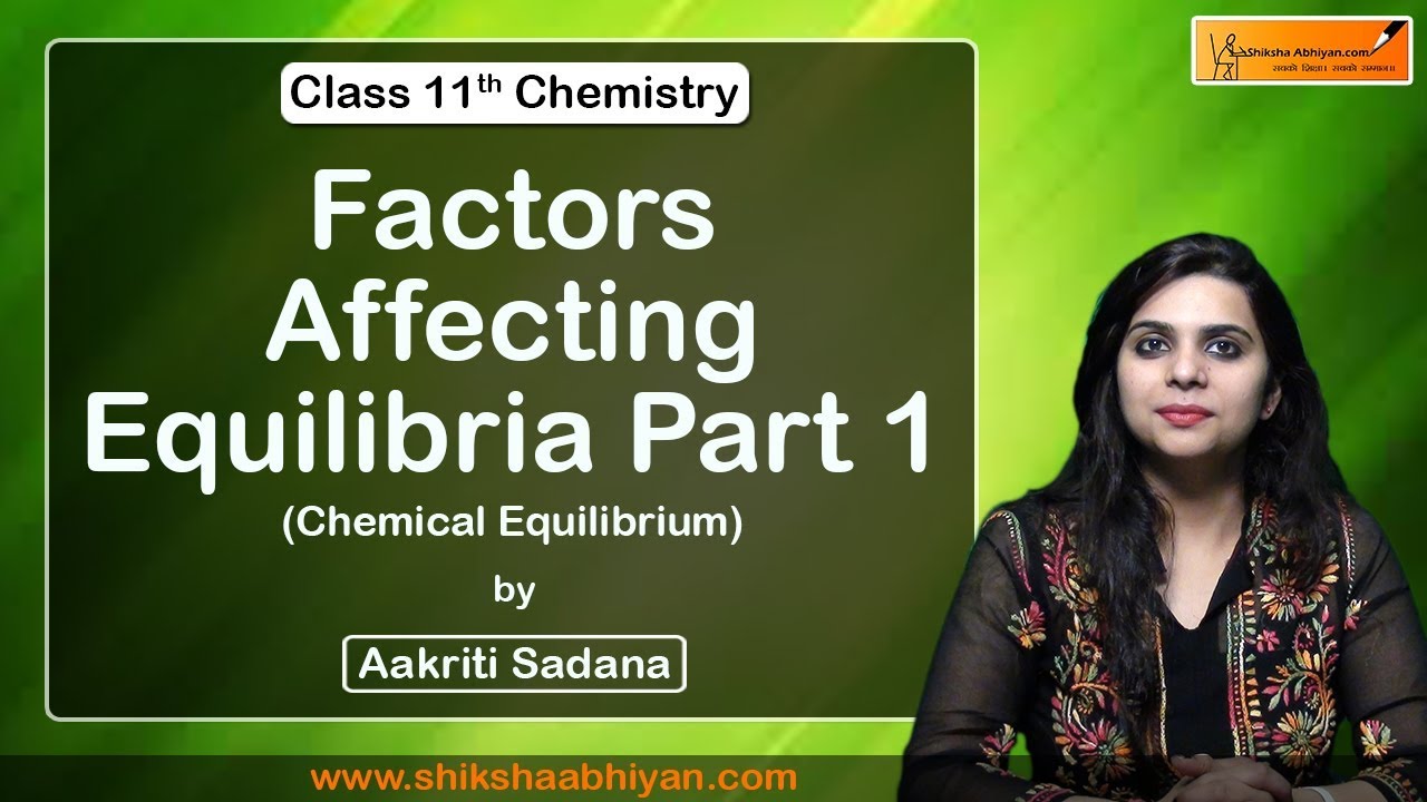 Factors Affecting Equilibria Part 1 | Chemical Equilibrium | CBSE Class 11 Chemistry