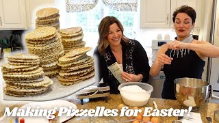 Making Pizzelles for Easter. Our favorite Pizzelle Recipe!