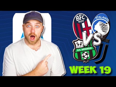 PRONOSTICA E CONSIGLI PER LA 19ª GIORNATA DI SERIE A | LA JUVENTUS VIAGGIA A SASSUOLO E L'INTER V...