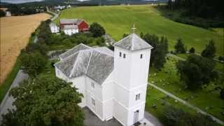 preview picture of video 'Beautiful FPV flying with DJI F550 over Malvik Church in Norway'