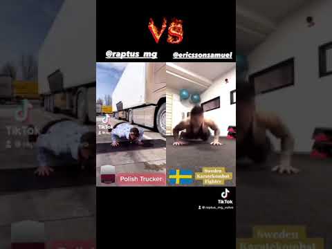Polish Trucker VS Swedish Karate Fighter Raptus by Ericsson Samuel PushUp Challange hardcore