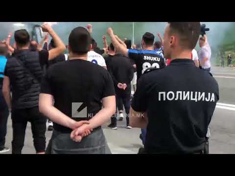 Atmosfera nga ndeshja Shkëndija - FC Shkupi para pikës pagesore Shkup - Tetovë