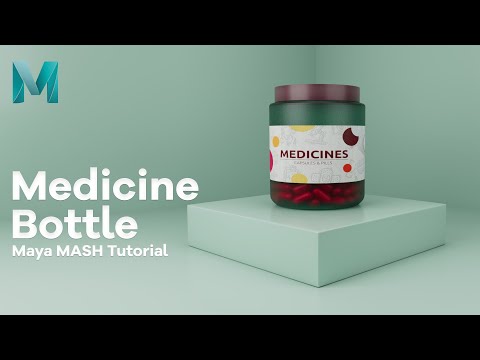 How to Design 3D Dropper Bottle Product Modeling in Maya 2023