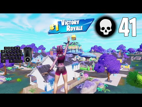 41 Elimination Solo vs Squads Win Full Gameplay Season 3 (Fortnite PC Keyboard)