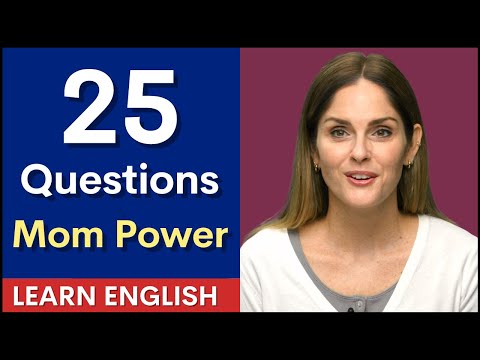 25 Questions About Being a Mom | English Interview
