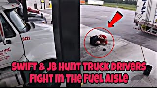 Raw Video Of Swift Truck Driver & JB Hunt Driver Arguing About Who Is The Worst Driver 😵
