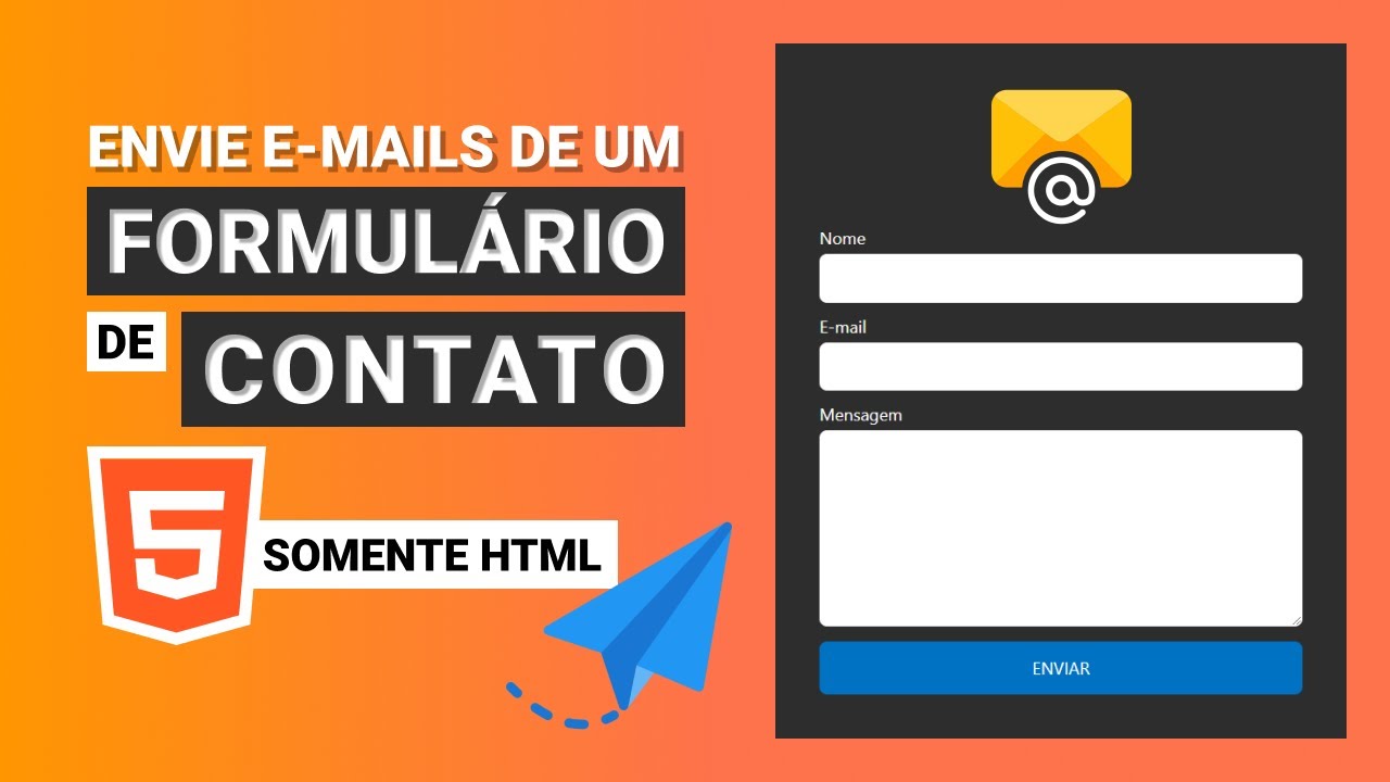 Como Enviar E-mails de um Formulário de Contato HTML