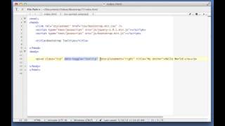 Twitter Bootstrap 2.3.2 Tutorial 6 - Tooltips