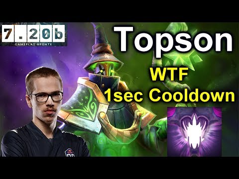 Topson Rubick MID - 1 Sec Cooldown Brain Sap So Imba 7.20 Update Patch | Dota 2 Pro MMR Gameplay