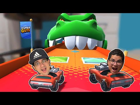 ENTRAMOS NA PISTA HOT WHEELS DO CROCODILO DENTRO DO STUMBLE GUYS!!