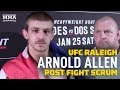 UFC Raleigh: Arnold Allen Says Nik Lentz Is 'Crazy' If He Thinks He Won Their Fight - MMA Fighting