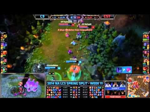 C9 Meteos Backdoor - C9 vs CST | NA LCS Spring - League of Legends