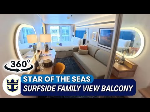 Perfect for Families! Surfside View Balcony Cabin 11327 | Star of the Seas 360°