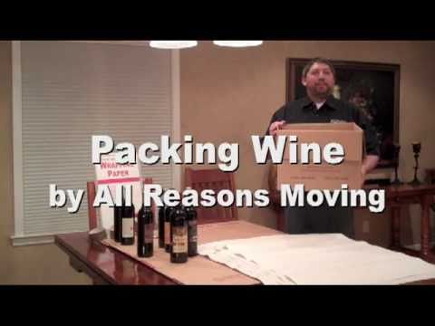Part of a video titled How to Pack Wine for Moving - YouTube