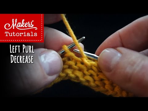 Left Purl Decrease Lpd