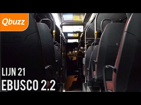 Avondrit met Qbuzz lijn 21: Verkeersplein N34/N381 - Emmen, in Ebusco 2.2 // Onboard Ebusco, 5-9-21.