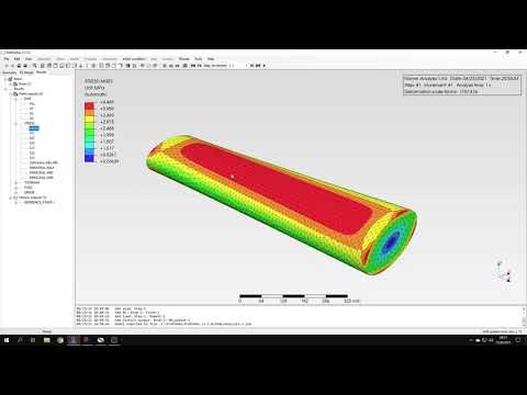 PrePoMax (CalculiX FEA) - Tutorial 2 - Torsion of an elliptical bar