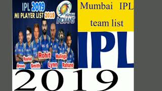 mumbai indian team 2018 players list