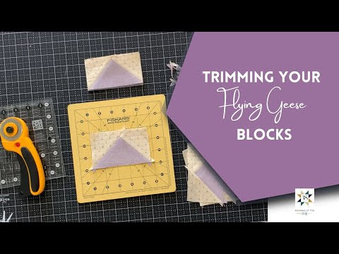 How to Trim a Flying Geese Block