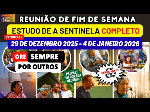 Weekend Meeting December 29, 2025 - January 4, 2026 ANSWERS The JW Watchtower Brazil